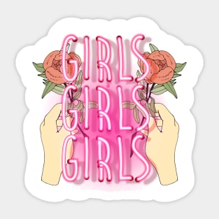 Girl Girl Girl Sticker